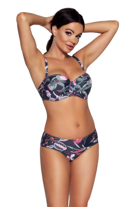 Ava Труси купальні жін Brazyliany SF 167/5 Navy Flowers синій колір
