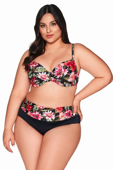 Ava Труси купальні жін Briefs SF 219/3 floral чорний колір