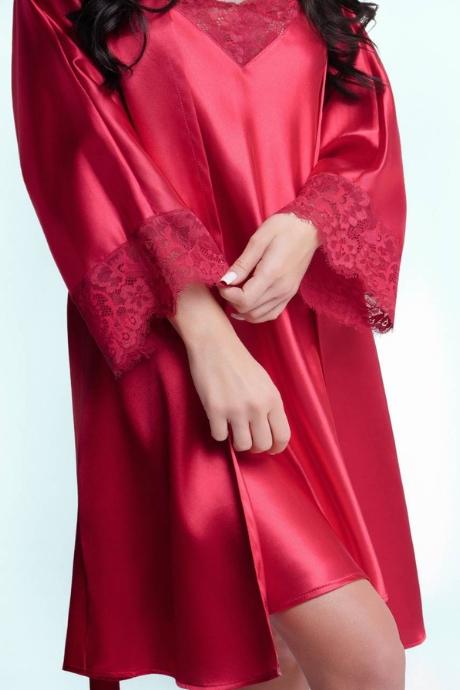 Ava Халат жін 006 red колір