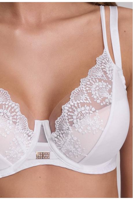Ava Бюстгальтер напівпоролон semi soft жін AV2198 white 