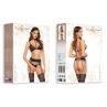 Комплект Beauty Night NOEMI SET bra garter crot. thong Чорний