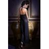 Пеньюар Chilirose 3856 PEIGNOIR Long Gown & thong Синій