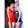 Комплект Chilirose 4832 CHEMISE cupless & thong Чорний колір