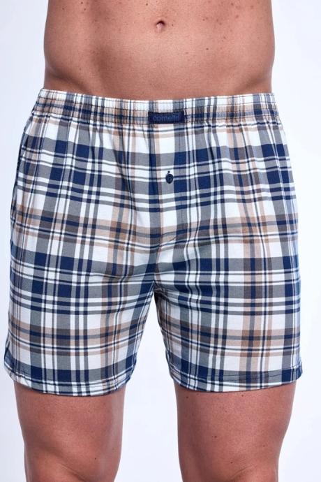 Cornette 008-319 Comfort B25 3-5XL Боксерки чоловічі синій-бежевий колір