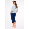 Cornette 162-446 B25 3-5XL Піжама жіноча 446 Kristin 2 бежево-синій колір