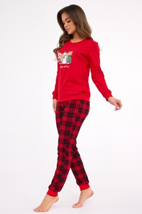 Cornette 671-421 B25 Піжама жіноча 421 Winter красный/черный