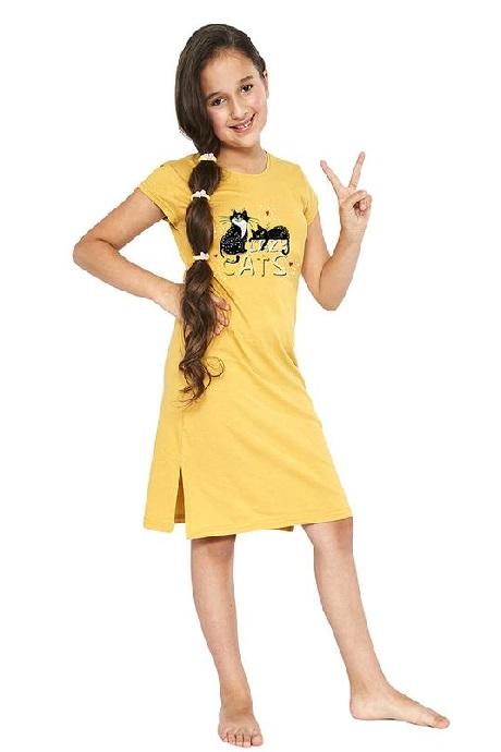 Cornette 494-21 Нічна сорочка для дівчат-підлітків 90 Cats 2 принт колір