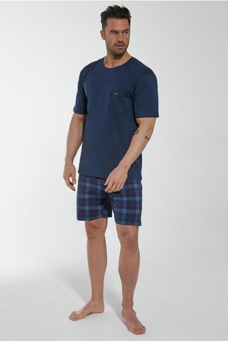 Cornette 329-23 Піжама чоловіча з футболкою з коротким рукавом та шортами 151 синій