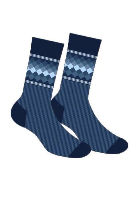 Cornette Premium Чоловічі шкарпетки A 36 принт синій колір
