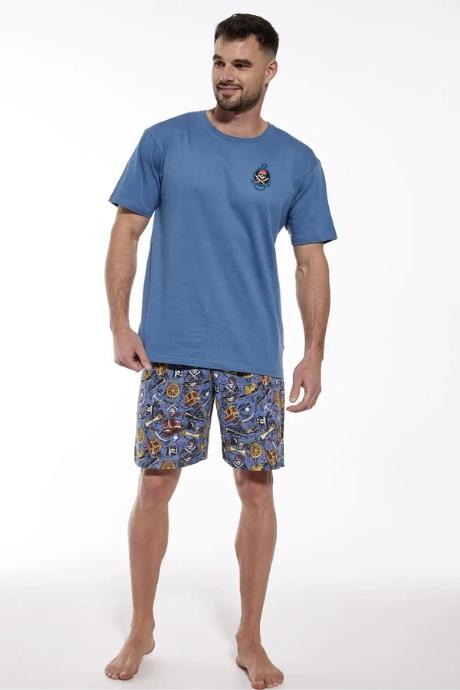 Cornette 326-156 A24 Піжама чоловіча з футболкою з коротким рукавом та шортами 156 Pirates 2 блакитний колір