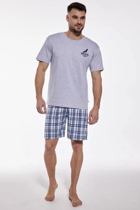 Cornette 326-164 A24 Піжама чоловіча з футболкою з коротким рукавом та шортами 164 Canyon сірий колір