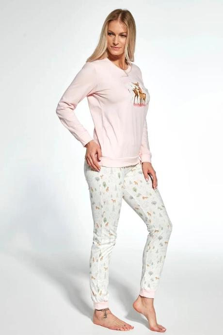 Cornette 467-23 Піжама жіноча з футболкою з длинным рукавом та брюками 343 Fall принт