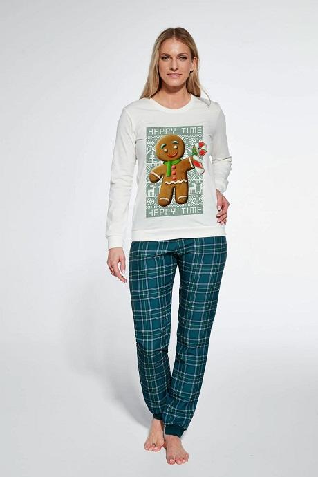 Cornette 671-23 Піжама жіноча з футболкою з длинным рукавом та брюками 347 Cookie принт