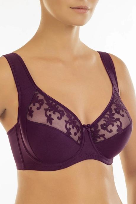 Effetto Lingerie 006 015 Бюстгальтер м'яка чашка MARTINA темний виноград колір