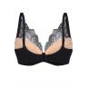 Effetto Lingerie 021 010 Бюстгальтер пуш-ап +1 зі з'ємними вкладишами CAMILLA чорний колір