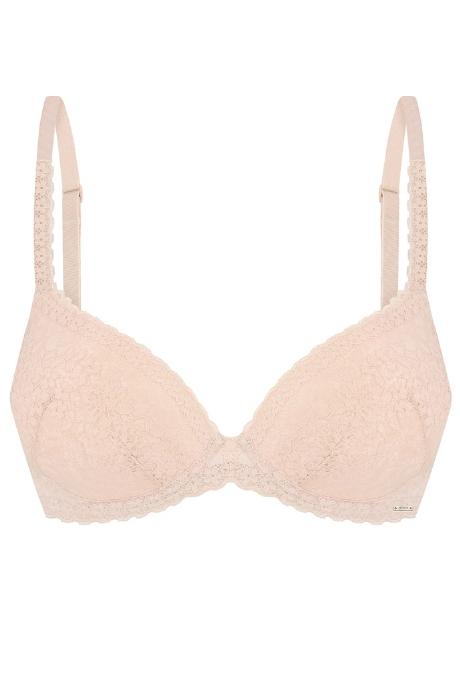 Effetto Lingerie 023 001 Бюстгальтер пуш-ап +1 VERONICA срібний півонія