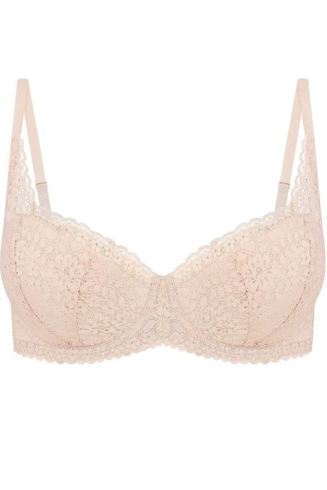 Effetto Lingerie 023 010 Бюстгальтер пуш-ап +1 зі з'ємними вкладишами VERONICA срібний півонія