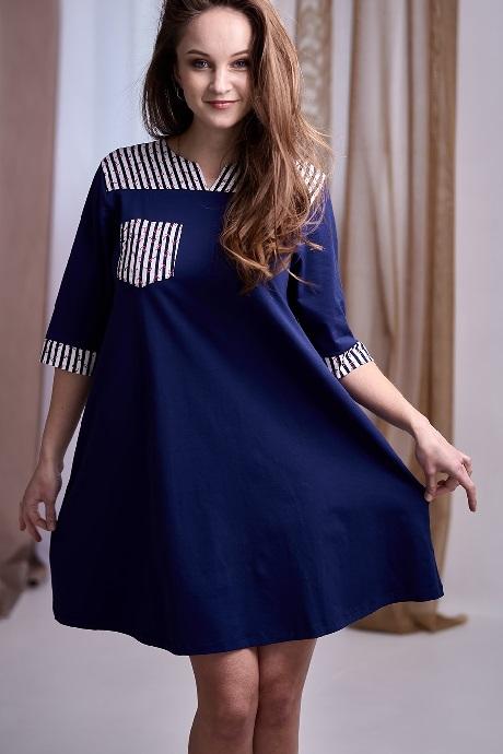 Effetto 0127 Сукня синій колір