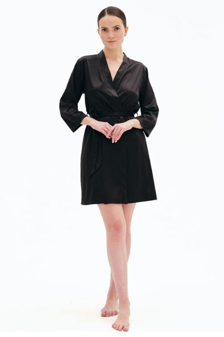 Effetto S03200 Халат жіночий чорний колір