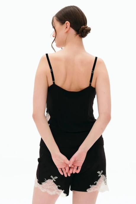 Effetto 03163O Піжама жіноча з майкою та шортами чорний колір