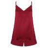 Effetto S03400P Піжама жіноча з майкою та шортами бордовий колір