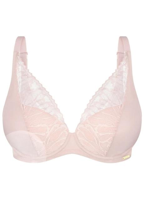 Effetto Lingerie 024 010 Бюстгальтер пуш-ап +1 зі з'ємними вкладишами STELLA срібний півонія