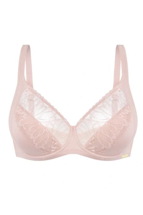 Effetto Lingerie 024 015 Бюстгальтер м'яка чашка STELLA срібний півонія