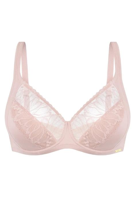 Effetto Lingerie 024 015A Бюстгальтер м'яка чашка STELLA срібний півонія