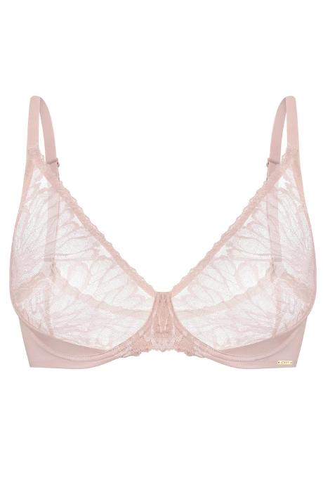 Effetto Lingerie 024 016 Бюстгальтер м'яка чашка STELLA срібний півонія