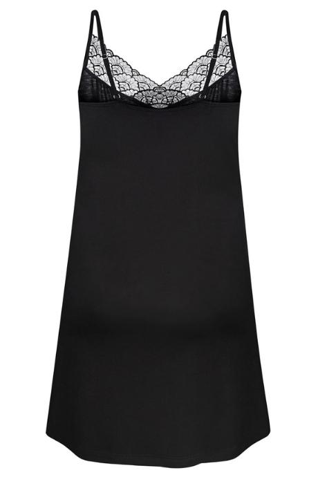 Effetto 02104P Нічна сорочка жіноча на бретелі чорний
