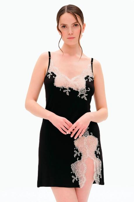 Effetto 03162PO Жіноча нічна сорочка чорний колір