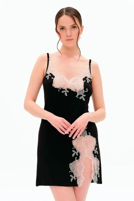 Effetto 03162O Жіноча нічна сорочка чорний колір