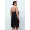 Effetto 04102SL Нічна сорочка жіноча на бретелі чорний колір