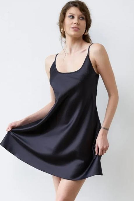 Effetto S03198 Жіноча нічна сорочка чорний колір