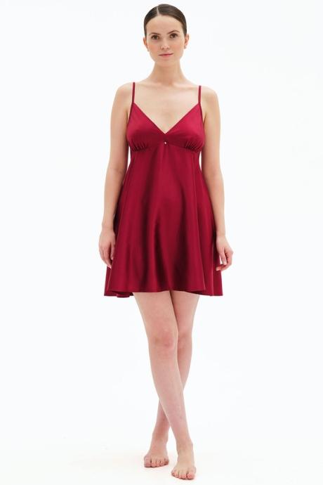 Effetto S03199 Жіноча нічна сорочка бордовий колір