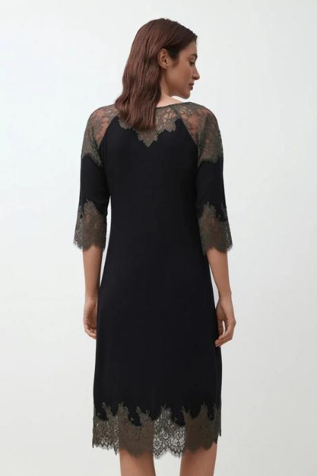 Effetto 03343P Жіноча нічна сорочка чорний