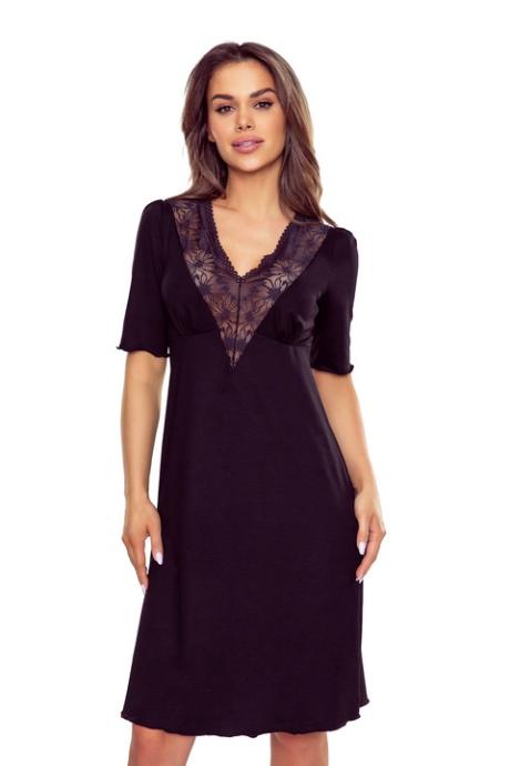 Eldar Нічна сорочка жін Flor czarna колір