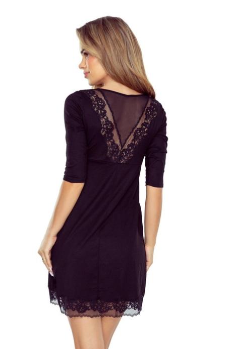 Eldar Нічна сорочка жін Frida czarna чорний колір