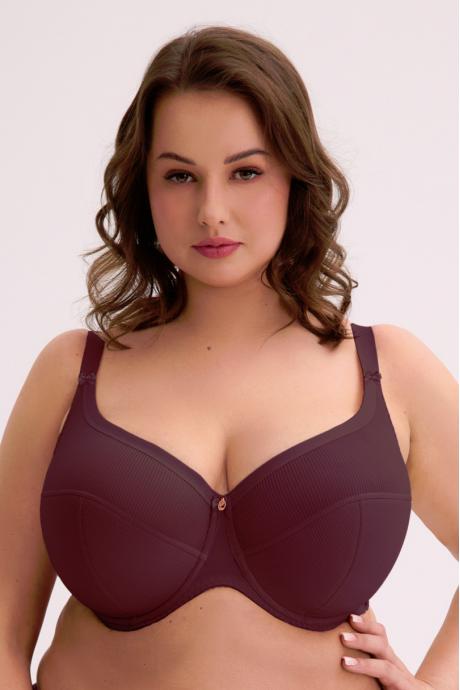 GAIA Бюстгальтер напівм'яка чашка SONIA MAXI ART. 1058 WINO бордовий