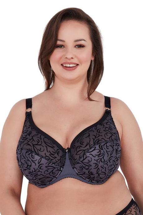 GAIA Бюстгальтер напівм'яка чашка ADALINE MAXI 1213 GRAFIT сірий колір