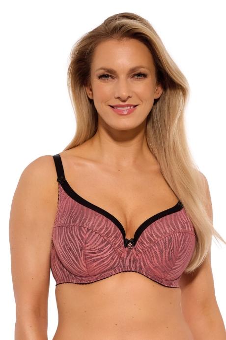 GAIA Бюстгальтер напівм'яка чашка LISE ART. 1259 чорно-малиновий колір