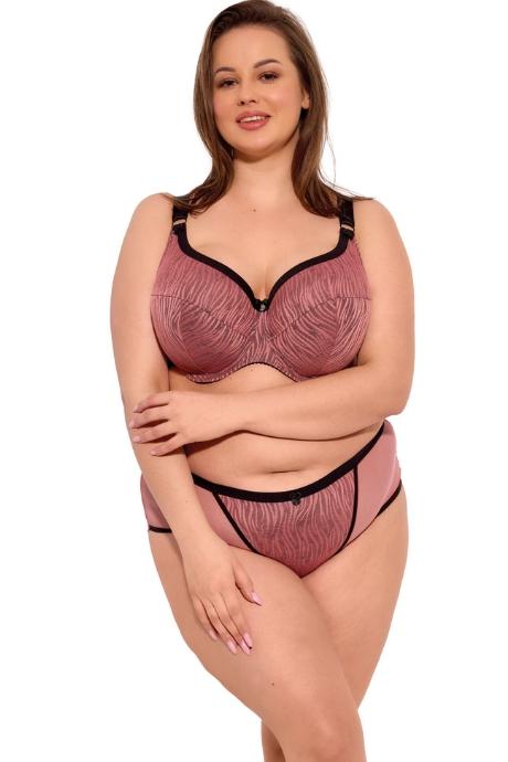 GAIA Бюстгальтер напівм'яка чашка LISE MAXI ART. 1259 чорно-малиновий колір