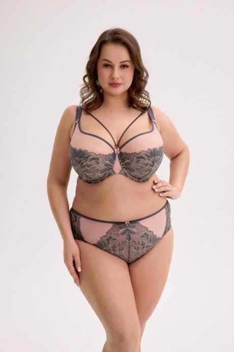 GAIA Бюстгальтер полумягкая чашка PRIYA ART. 1318 серо-розовый