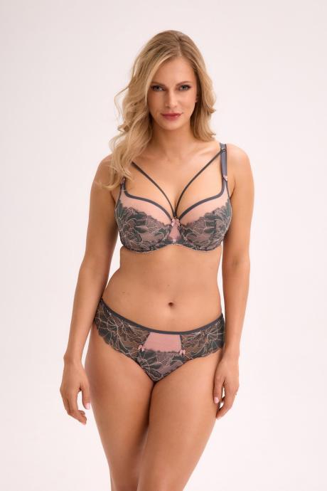 GAIA Трусы BRAZILIAN PRIYA ART. 1318 серо-розовый