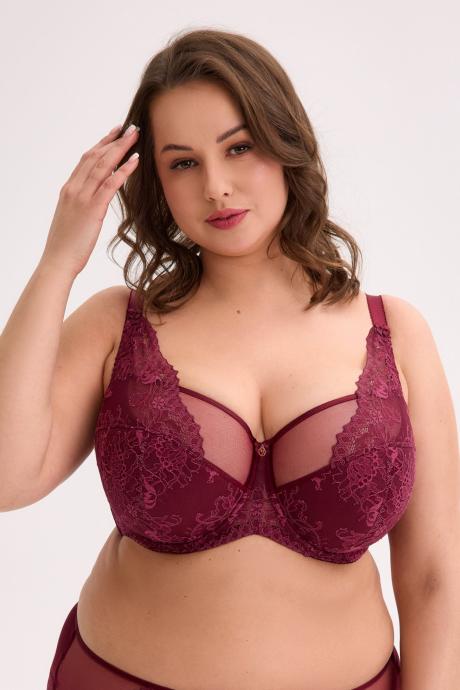 GAIA Бюстгальтер напівм'яка чашка JOVANA MAXI ART. 1313 бордовий