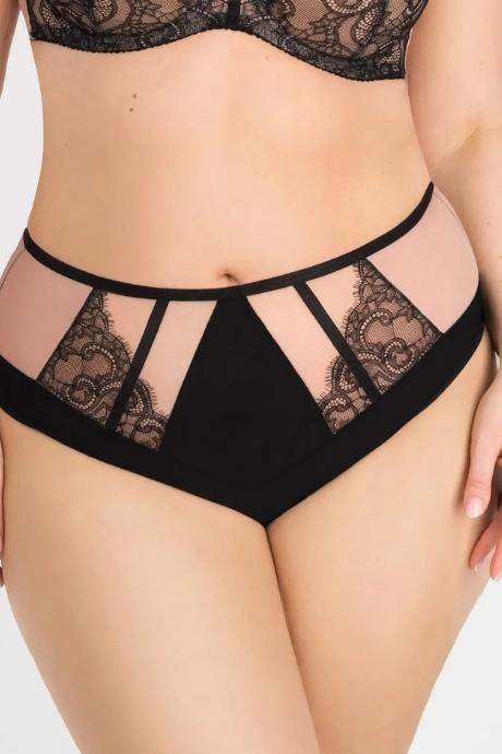 Gorsenia Труси жін K-835 Black to black чорний