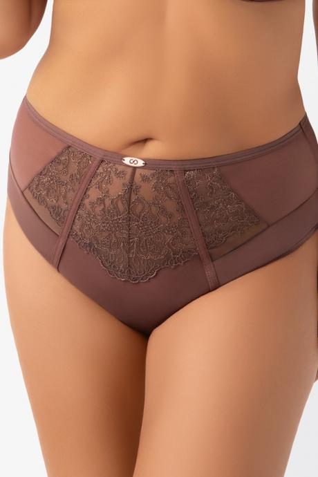 Gorsenia Труси FRIDA F019 коричневий
