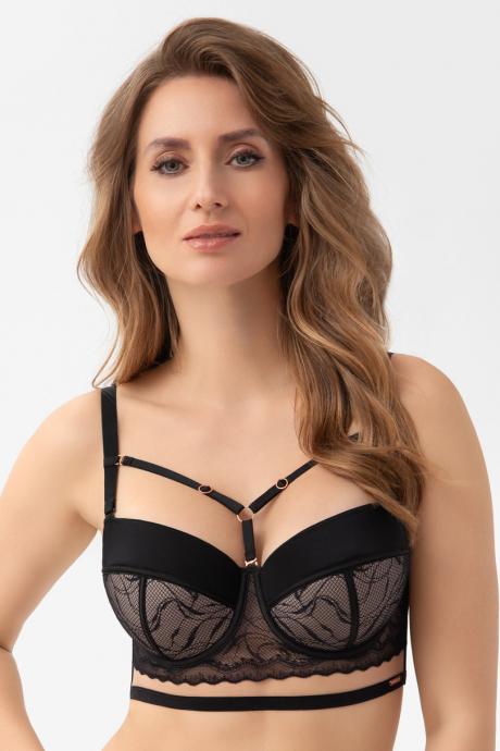 Gorsenia Бюстгальтер USZTYWNIANY JOY G003 черный