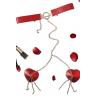 JSY Пэстис-сердечки с цепочками и чокером JSY Nipple Sticker RT236114 Red