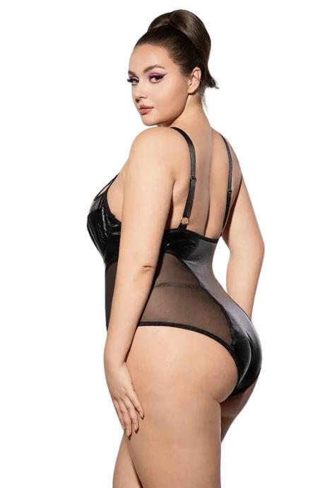 JSY Боди JSY P61152 Black Plus Size